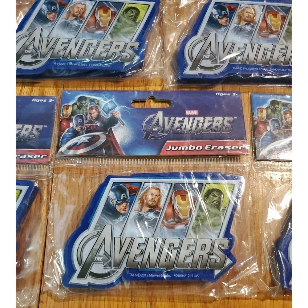 Avengers Jumbo Eraser Lot NEW